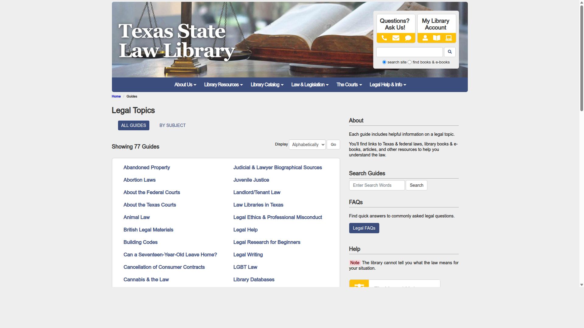Texas for Federal and Juvenile Defense website